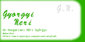 gyorgyi meri business card
