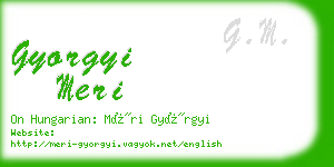 gyorgyi meri business card